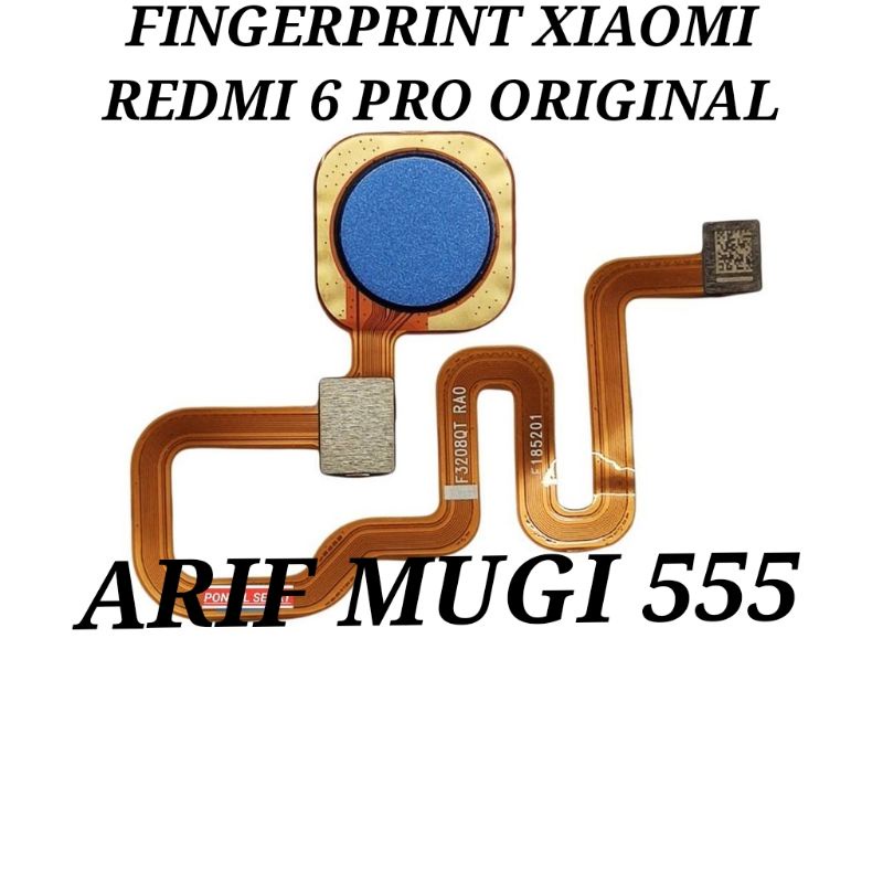 Flexibel Fingerprint Sidik Jari Tombol Home Xiaomi Redmi 6 Pro/Mia2 Lite Original