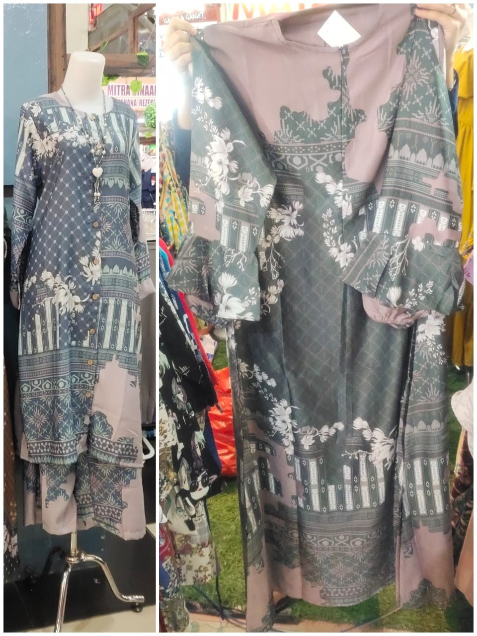 Maura Couple - Sania Ruffle Batik Couple Ori Ndoro Garansi Termurah Shopee -  Batik Batwing Modern