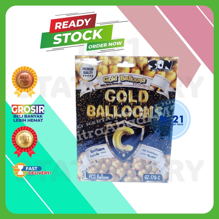 

BALON HURUF C GOLD