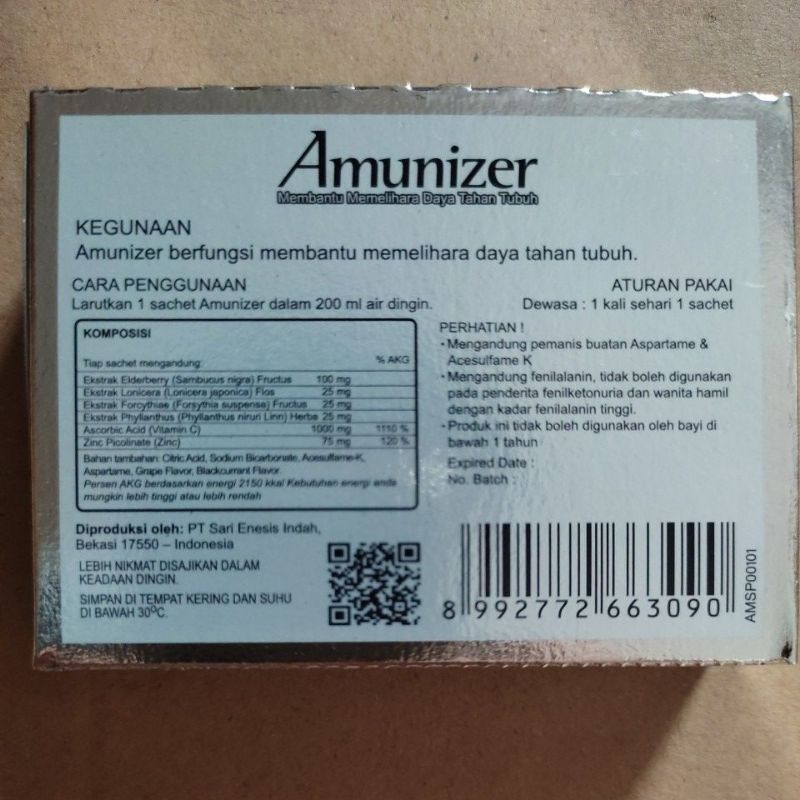 Amunizer vit C 1000 mg per box isi 4 sachets.