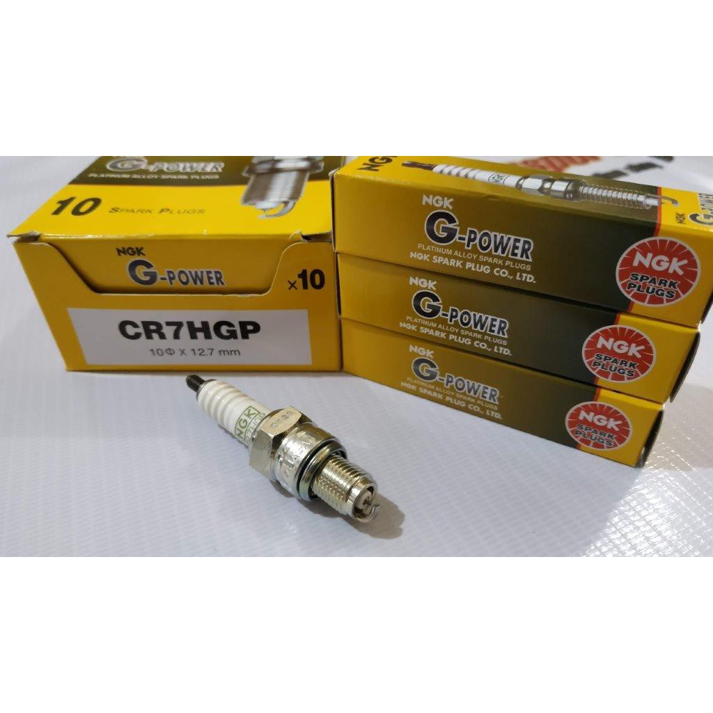 BUSI RACING NGK G POWER PLATINUM CR7HGP UNTUK GRAND - JUPITER - KLX - MIO - SMASH