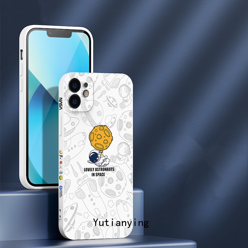 Casing Motif Sisi Yang Indah Vivo Y12 Y16 Y35 Y22 Y15S Y02 Y02s Y15A Y11 Y12I Y17 Y21 Y21S Y20 Y20I Y50 Y30 Y21S Y33S Y15 Y91 Y93 Y95 Y12S Y91C Y51 Nasa Astronot Luar Angkasa Soft Cover