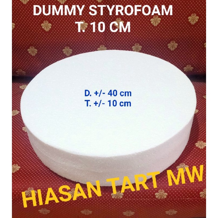 D.40 T.10 cm Dummy Wedding Cake Styrofoam Diameter 40 cm T. 10 cm / Dummy Kue Pernikahan Sterofoam G