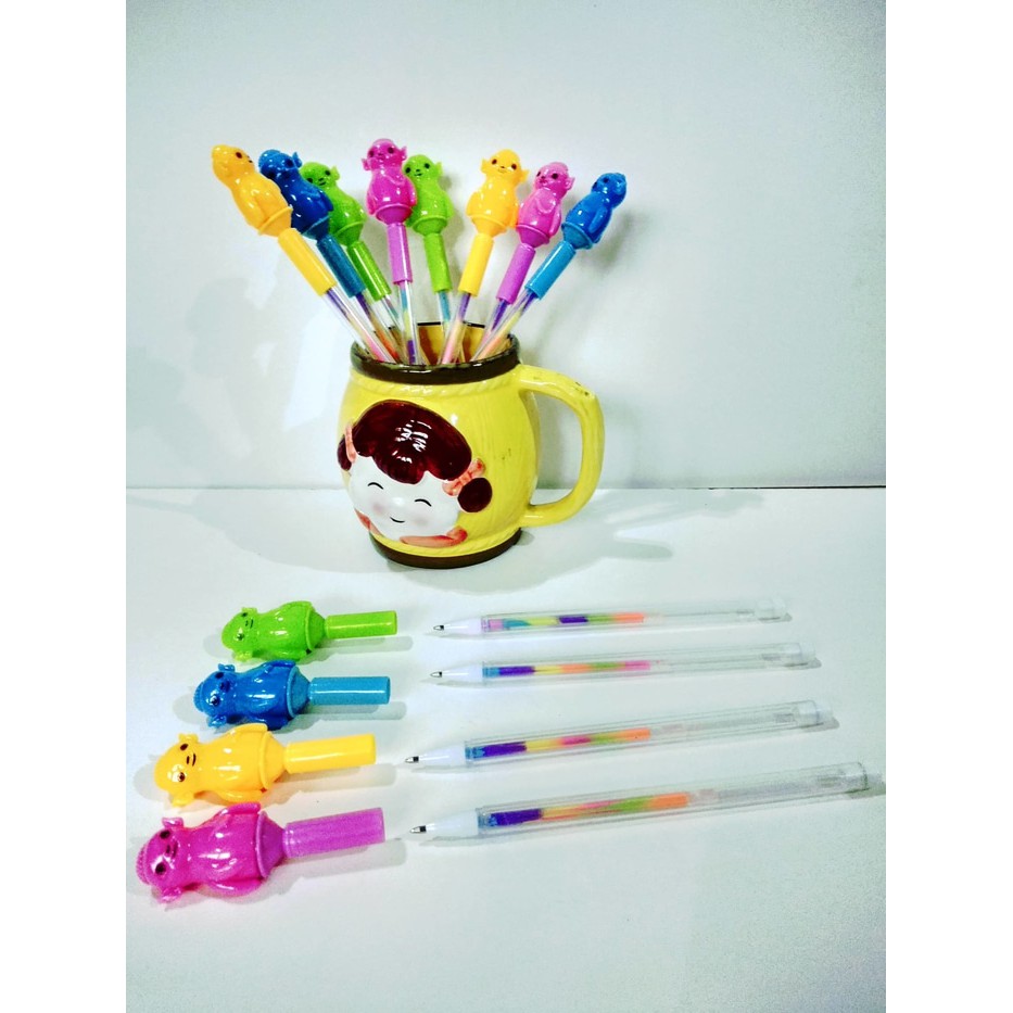 

Pen Gel Pelangi/ pulpen lucu Pelangi karakter Boneka Wuba