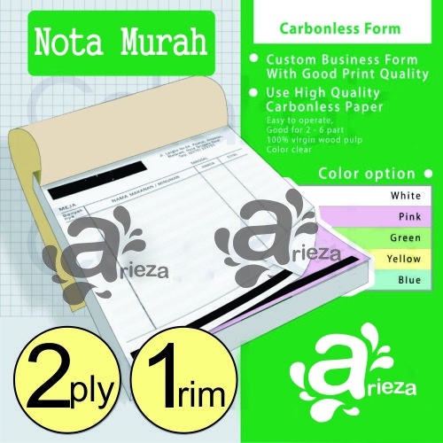 

CETAK NOTA / KUITANSI / FAKTUR bijian 2 ply 1 warna