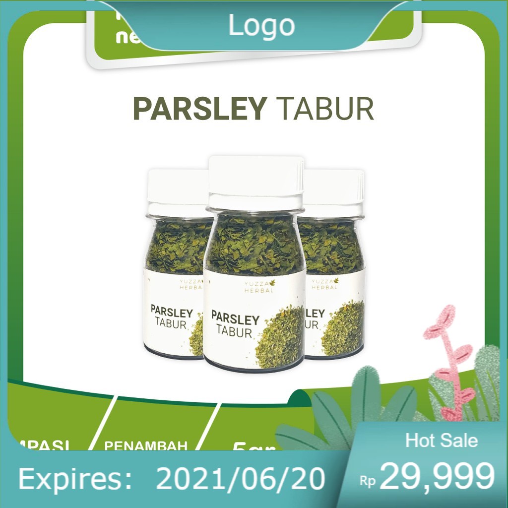 

Parsley Kering Tabur Kemasan Praktis 7,5gr Untuk Penyedap Rasa & Penambah Aroma Makanan Mpasi