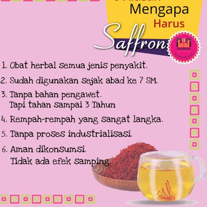 

Termurah/{Original}/5.5 Promo >>/MEN SALE/「Ready Stok」 Saffron Afghanistan 1 gr Terbaru