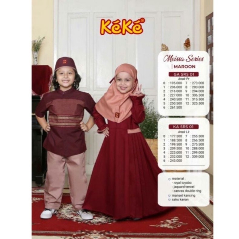 Koko Keke anak dan Gamis Keke anak