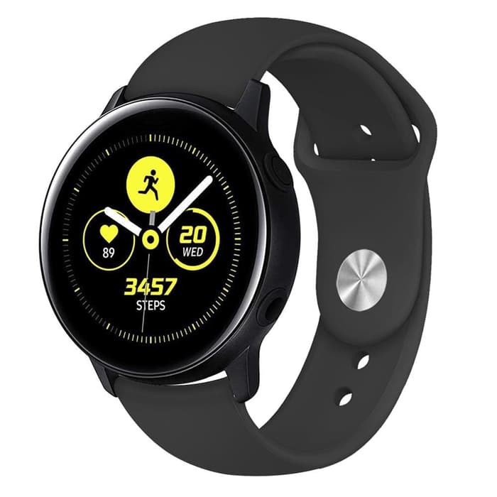 TBI - 20mm Strap Silicon Pin n Tuck Samsung Galaxy Active Gear Smart Watch 2019 Tali Jam