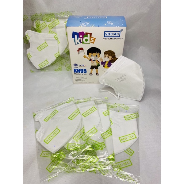 Masker SHUMU / MOUSON KN95 5Ply Anak / SHUMU Kids 1 Box 10 Pcs