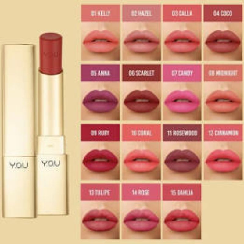 Y.O.U color stay matte lipstik