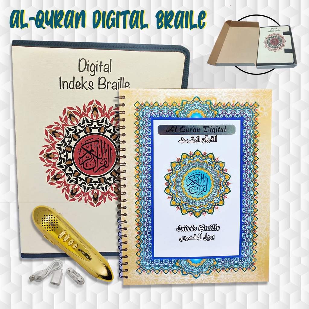 Alquran dan Hadist Digital Pen Braille