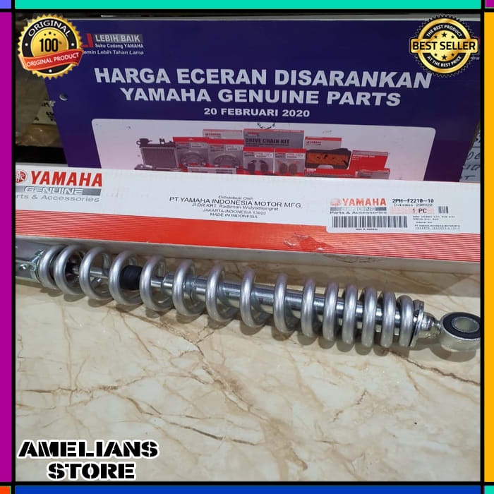 Promo SOK SHOCK SHOCKBREKER BLK SILVER FINO 115 125 INJEKSI 2PH-F2210-10 Keren