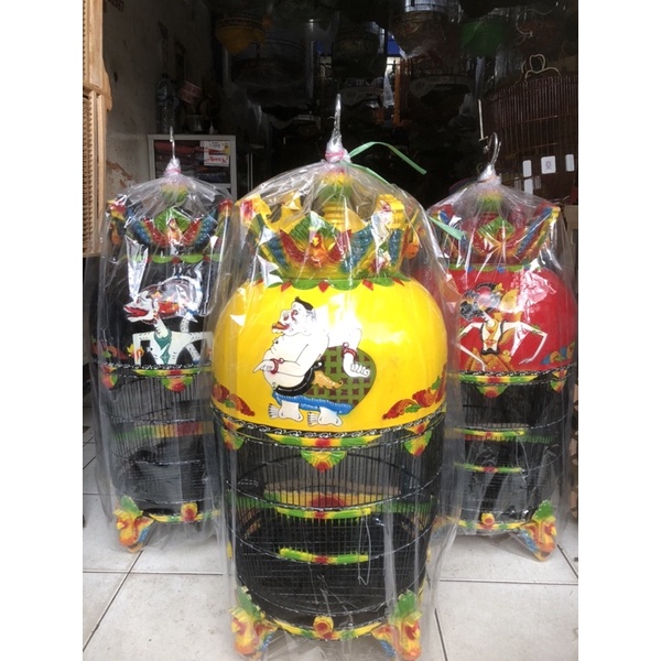 Sangkar kandang Perkutut Mahkota wayang