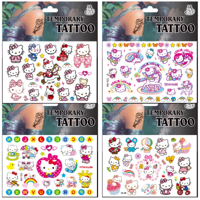 

J2 - Stiker tato korea tattoo stickers water transfer motif lucu ja