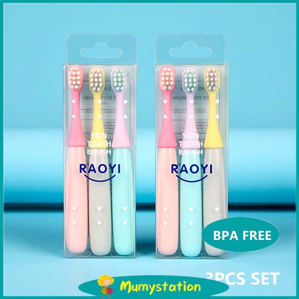 MumyStation Sikat Gigi Anak Bayi /Kids Toothbrush 3 pcs/set 2-6 tahun