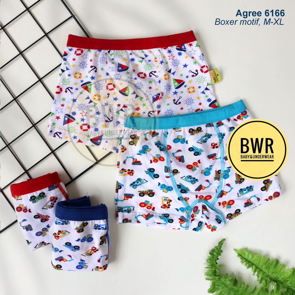 [ Ecer ] CD Boxer Anak Agree 6166 6168 6170 6169 / Celana Dalam Boxer Anak Kids Laki Laki Pilih Motif | Bwr