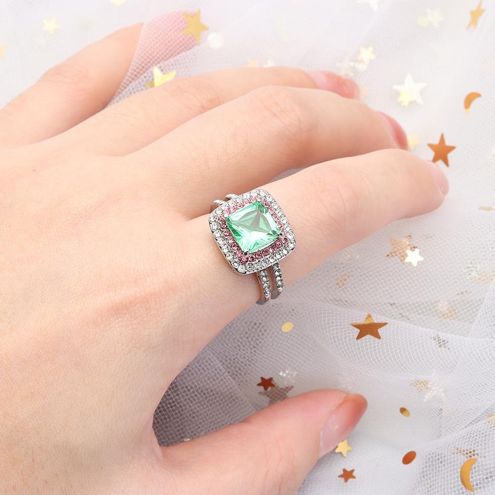 Cincin LILY Mode Baru Zirkon Sederhana