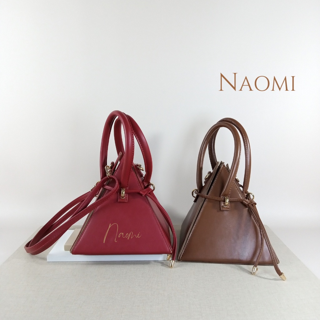 NAOMI - Pyramid Bag - Tas Selempang - Tas Impor Premium Berkualitas - Tas sling bag - Tas Wanita - Tas Naomi - Naomi Bag