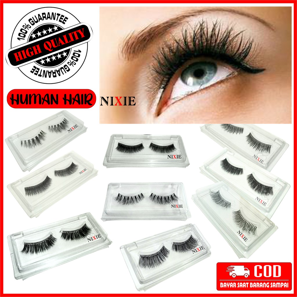 Bulu Mata Palsu False Eyelash Natural Murah Lembut Premium Satuan Kekinian