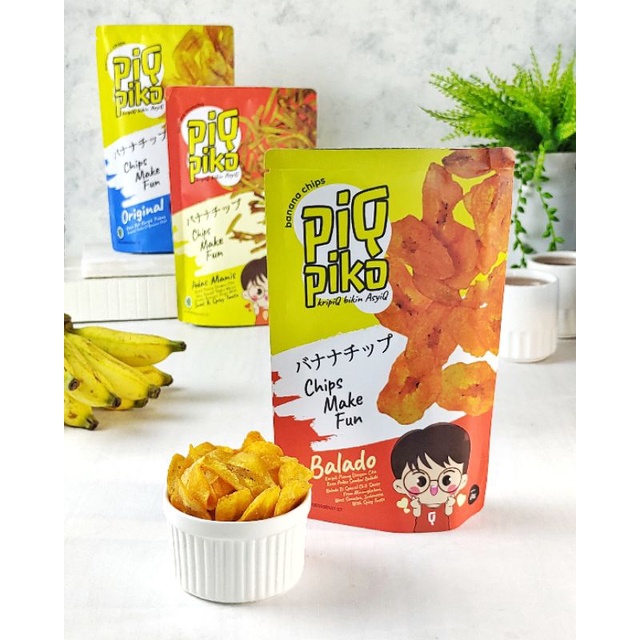 

Piqpiko banana chips Balado / keripik pisang