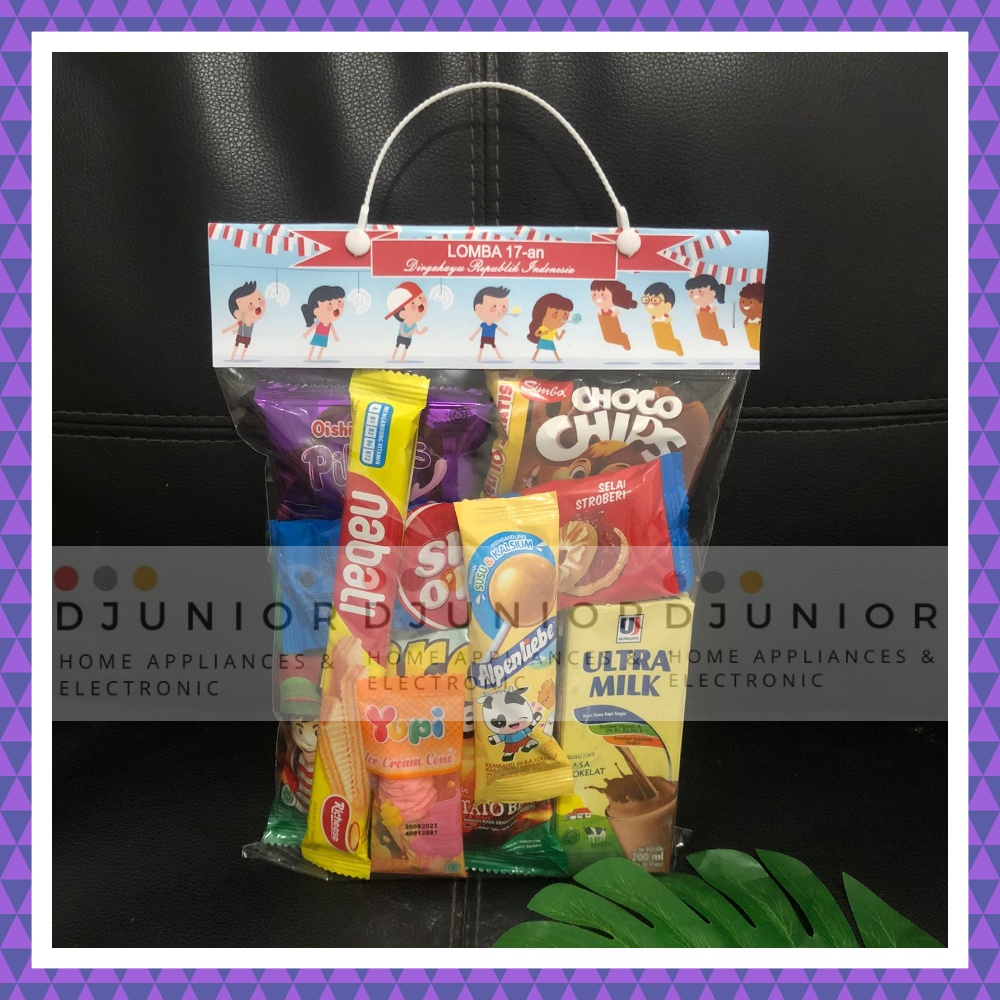 DJR - PAKET SNACK ULANG TAHUN ANAK / BINGKISAN ULTAH / HAMPERS LEBARAN IDUL FITRI / SOUVENIR ULANGTAHUN ANAK