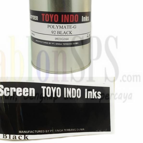 

✻ TINTA TOYO POLYMATE BLACK G92 HITAM TINTA SABLON PLASTIK 1kg ☏