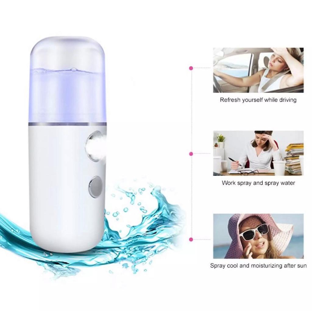 Nano Spray Portable Mist Sprayer Perawatan Wajah Pelembab Wajah Usb