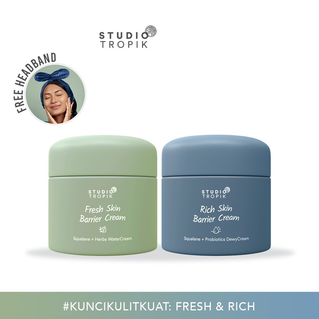 Studio Tropik Skin Barrier Cream  50 GR | Pelembab Wajah BY AILIN