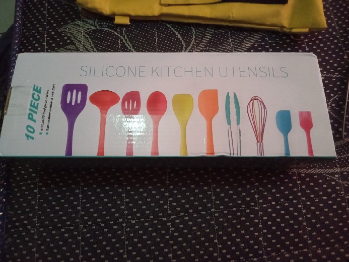 Sillicone Utensil Set 10 Pcs / Peralatan Masak Sutil Spatula Silikon Dapur