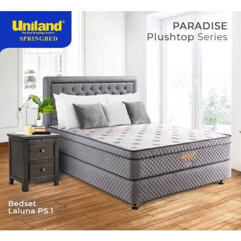 Kasur Springbed Matras Set Uniland Paradise Plushtop La Luna