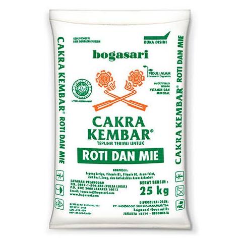 

BISA COD Tepung Terigu Cakra Kembar 25kg Karung 25 kg Bogasari READY