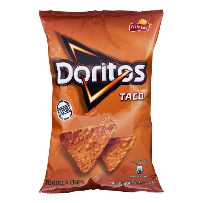 

Ready stock Doritos Tortilla Chips - Taco 198.4g