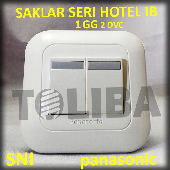 saklar seri hotel inbow panasonic WEJ5532 / 2 saklar tanam tembok SNI