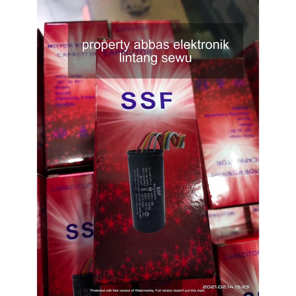 capasitor kapasitor mesin cuci 2 tabung 12 + 5 mikro 450 volt