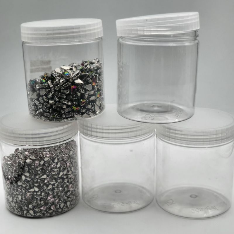 TOPLES WADAH KOTAK BUAT ISI MUTIARA STONE KACA KUALITAS BAGUS AN TEBAL BAHAN PLASTIK TRANSPARAN KERAS PER BUAH