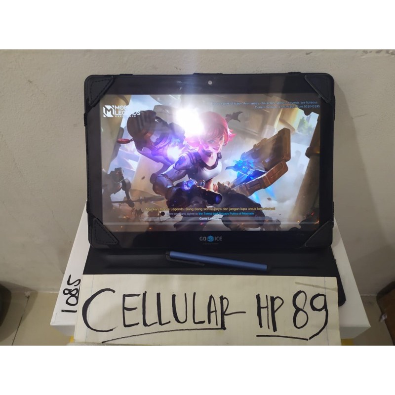 Tablet GO ICE / SPOTS Android 10 inchi 4G lte Ram 3GB 64GB Fullset Bergaransi BNOB / Tablet advan
