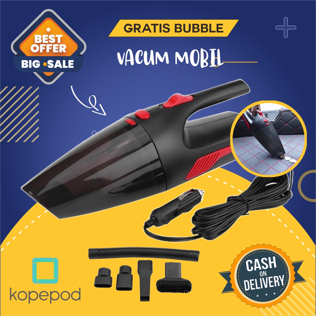 Modern Vacuum Cleaner Alat Penyedot Debu Mobil Listrik 12V 120W