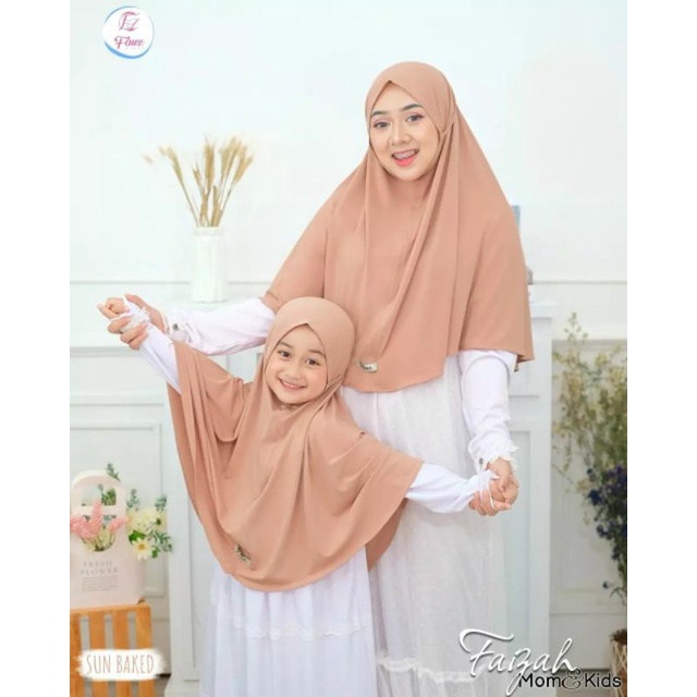 Bergo Faizah Mom & Kids - Fauz Hijab (Ready Stok)