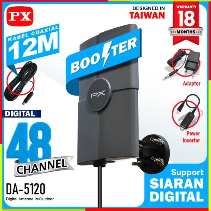 ANTENA TV DIGITAL INDOOR PX-DA5120 ANTENA ANTENE ANTENNA TV DIGITAL LED PLASMA SMART TV INDOOR OUTDO
