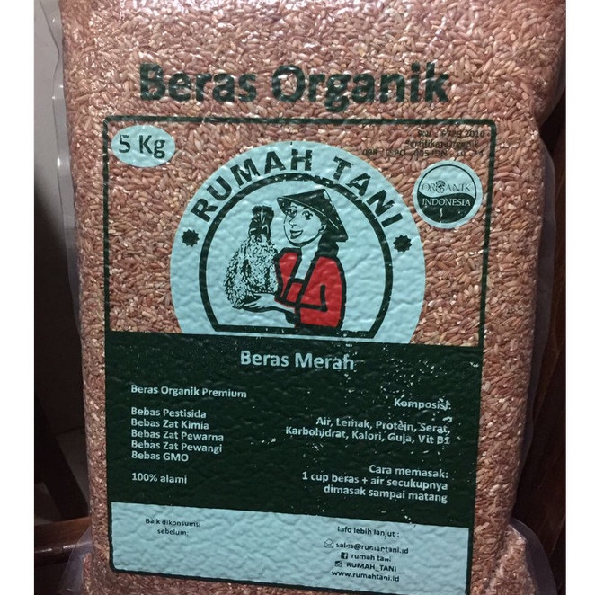 

Rumah Tani Beras Merah Sosoh Organik 5 kg