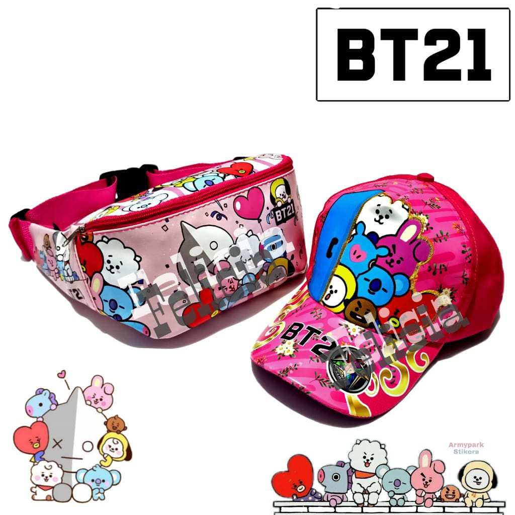 Wasbag BT21+Topi Printing Terbaru