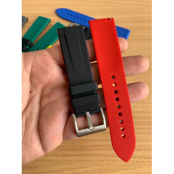 Strap Tali Jam Tangan Silicon quik release 6 combinasi warna