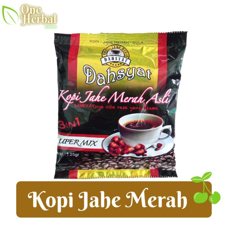 

Dahsyat Kopi Jahe Merah - Kopi Nikmat 25gr