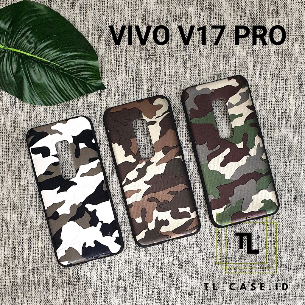 VIVO S1 Y53 2017 Y81 Y83 FINGER Y91 Y93 Y95 FINGER VIVO V7 V11 PRO V15 V15 PRO V17 PRO | ARMY Soft Case Loreng Tentara