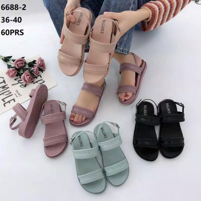Sandal Jelly Tali BLC LYODRA 6688-2 import