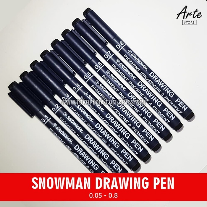 

Pendrawing- Drawing Pen Snowman 0.1 - 0.8 - 0.1 -Drawing-Pen.