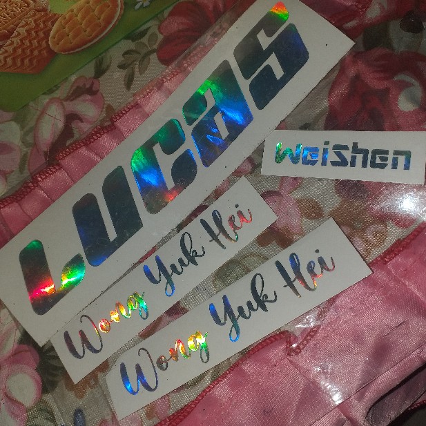 Sticker Hologram Stiker Hologram Custom 3cm Perhuruf