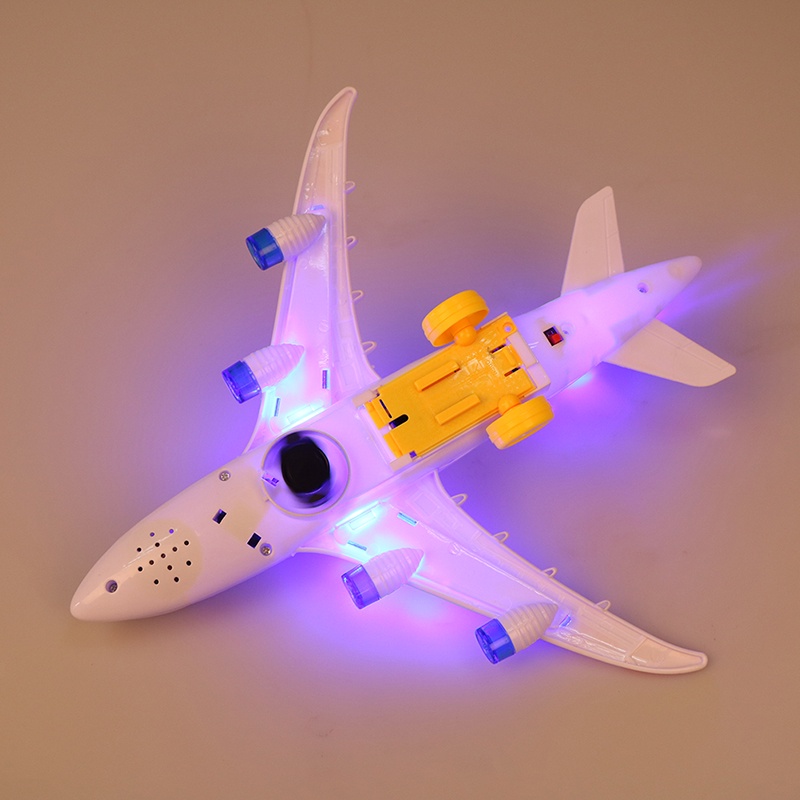 (Happy) A380 Mainan Pesawat Airbus Elektrik Bahan Plastik Dengan Lampu + Suara Untuk Anak