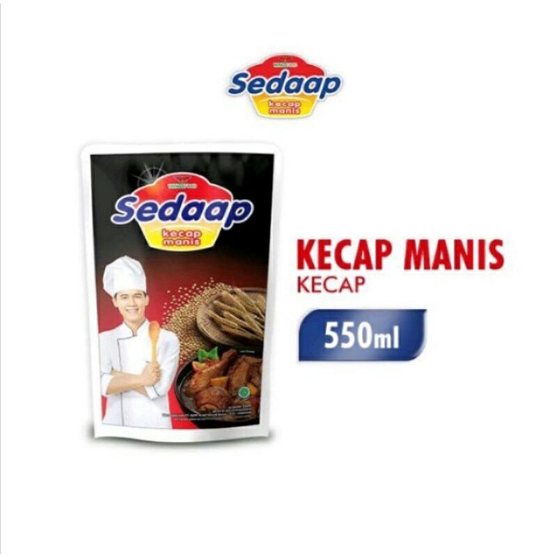 

KECAP MANIS SEDAP REFILL POUCH 550ml